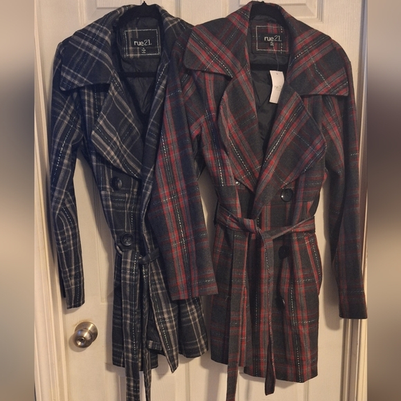 Coat Bundle Womens XL Plaid New - Picture 1 of 10